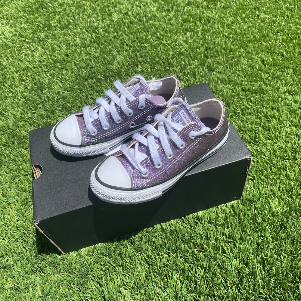 Purple glitter chucks